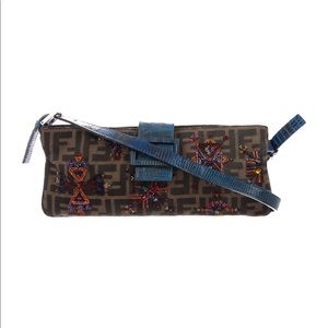 Fendi lizard trim bag